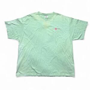 Patagonia Lotus Designs 90s Vintage Green Beneficial T’s T-shirt USA Made XL